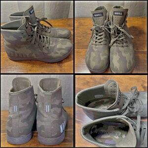 NOBULL Men's Green Camo High-Top Sneakers